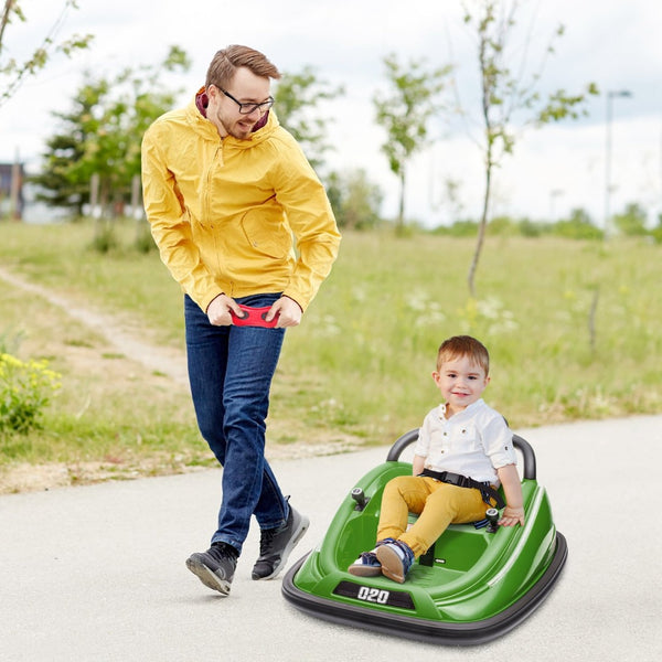English Elm Aosom 12v Kids Bumper Car Ride on Toy with Dual Joysticks and Parental Remote W2225P249895