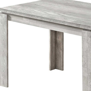 HomeRoots 47" Gray Dining Table – Modern Style for Four, Durable Design, Ideal for Compact Spaces & Entertaining 366055