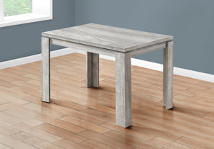 HomeRoots 47" Gray Dining Table – Modern Style for Four, Durable Design, Ideal for Compact Spaces & Entertaining 366055