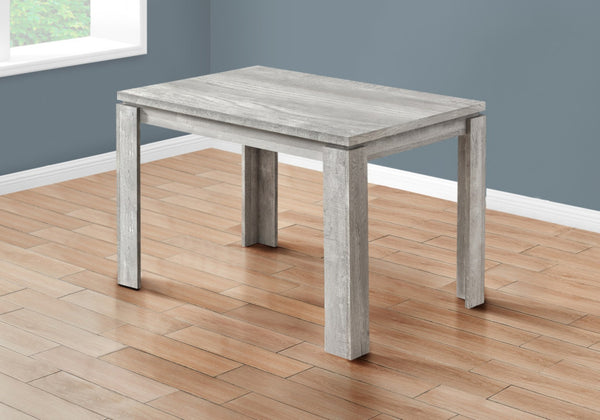 HomeRoots 47" Gray Dining Table – Modern Style for Four, Durable Design, Ideal for Compact Spaces & Entertaining 366055