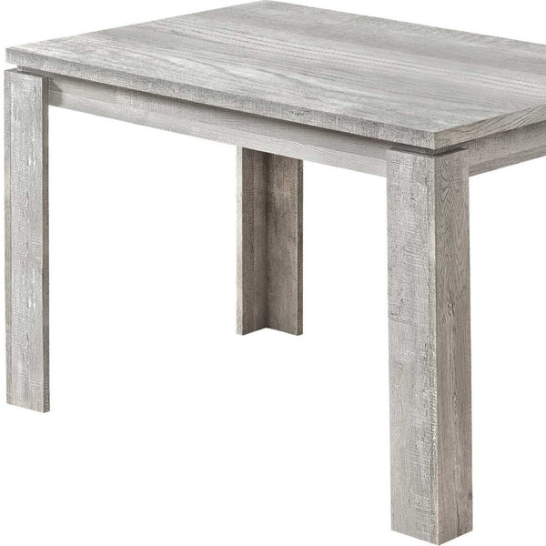 HomeRoots 47" Gray Dining Table – Modern Style for Four, Durable Design, Ideal for Compact Spaces & Entertaining 366055
