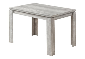 HomeRoots 47" Gray Dining Table – Modern Style for Four, Durable Design, Ideal for Compact Spaces & Entertaining 366055