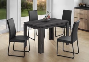 HomeRoots 47" Black Dining Table - Elegant Rectangular Design for 4, Durable Wood, Easy Maintenance & Stylish Finish 366057
