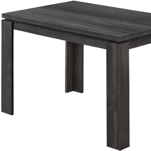 HomeRoots 47" Black Dining Table - Elegant Rectangular Design for 4, Durable Wood, Easy Maintenance & Stylish Finish 366057