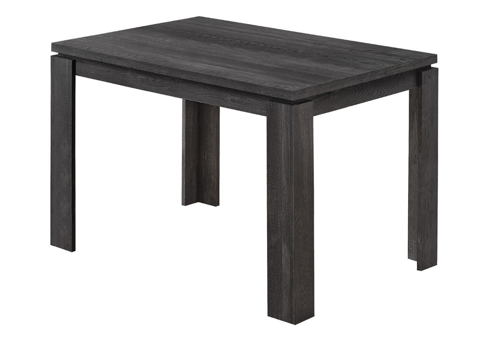HomeRoots 47" Black Dining Table - Elegant Rectangular Design for 4, Durable Wood, Easy Maintenance & Stylish Finish 366057