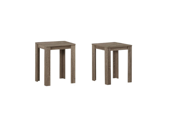 HomeRoots Set of Three Taupe Coffee Tables - Stylish, Durable, and Versatile Furniture for Any Space 366077