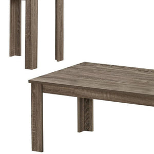 HomeRoots Set of Three Taupe Coffee Tables - Stylish, Durable, and Versatile Furniture for Any Space 366077