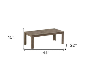HomeRoots Set of Three Taupe Coffee Tables - Stylish, Durable, and Versatile Furniture for Any Space 366077