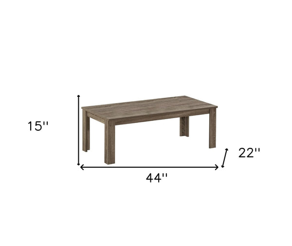 HomeRoots Set of Three Taupe Coffee Tables - Stylish, Durable, and Versatile Furniture for Any Space 366077