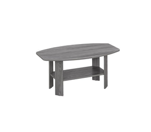 Homeroots Set Of Three 36" Gray Coffee Table With Shelf   366080