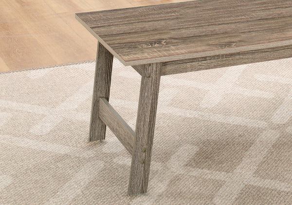 HomeRoots Set of Three Taupe Coffee Tables - Stylish Rectangular Design for Modern Living Spaces and Durability 366084