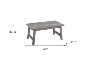 HomeRoots Set of Three 36" Gray Coffee Table - Modern Design, Durable, and Perfect for Your Living Room Style! 366085