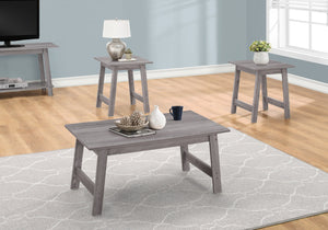 HomeRoots Set of Three 36" Gray Coffee Table - Modern Design, Durable, and Perfect for Your Living Room Style! 366085