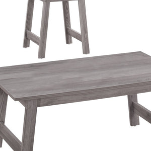HomeRoots Set of Three 36" Gray Coffee Table - Modern Design, Durable, and Perfect for Your Living Room Style! 366085