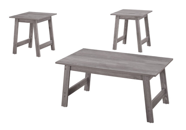HomeRoots Set of Three 36" Gray Coffee Table - Modern Design, Durable, and Perfect for Your Living Room Style! 366085