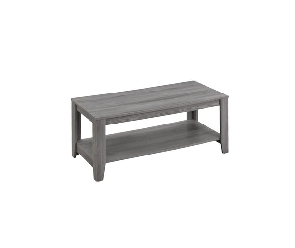 Homeroots Set Of Three 42" Gray Coffee Table With Shelf   366097