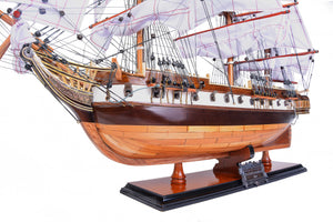 Homeroots 9.25" X 29" X 26" Uss Constellation  Solid Wood 366192