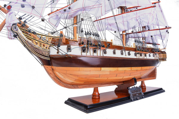 Homeroots 9.25" X 29" X 26" Uss Constellation  Solid Wood 366192