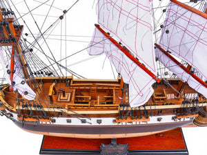 Homeroots 9.25" X 29" X 26" Uss Constellation  Solid Wood 366192