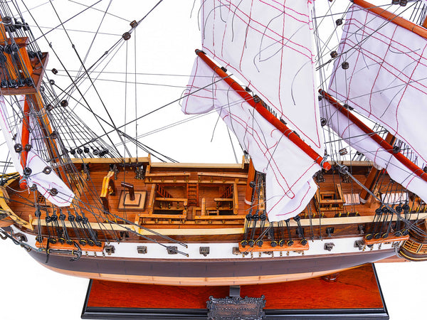 Homeroots 9.25" X 29" X 26" Uss Constellation  Solid Wood 366192