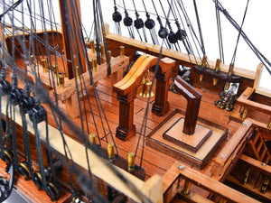 Homeroots 9.25" X 29" X 26" Uss Constellation  Solid Wood 366192