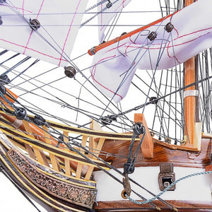 Homeroots 9.25" X 29" X 26" Uss Constellation  Solid Wood 366192