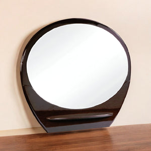 Homeroots 39" Brown Oval Framed Dresser Mirror  Mirror 366210