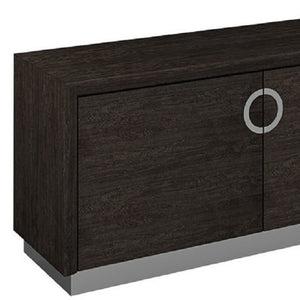 Homeroots 72" Gray Buffet Table With Two Doors   366218