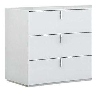 Homeroots 62" X 19" X 30" White  Dresser  Solid And Manufactured Wood 366258