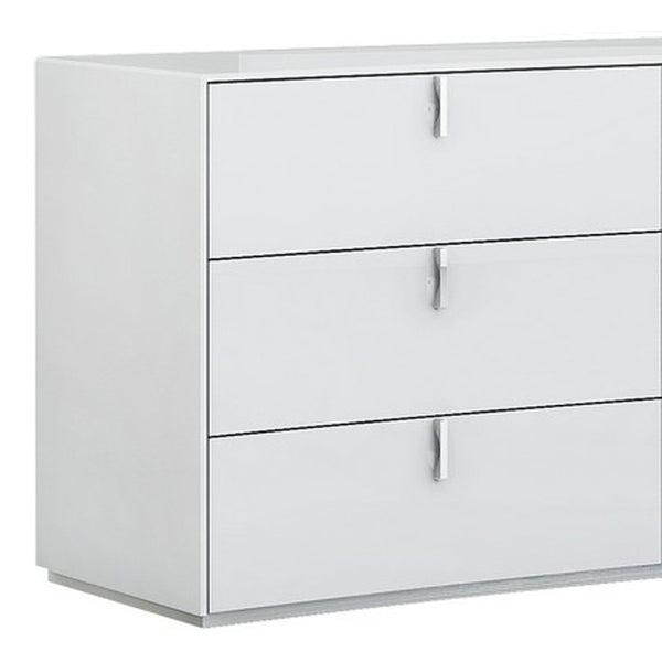 Homeroots 62" X 19" X 30" White  Dresser  Solid And Manufactured Wood 366258