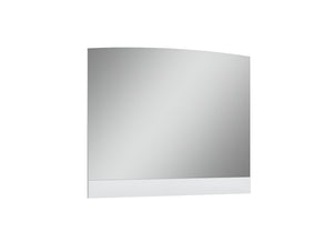 Homeroots 45"  White Partial Frame Dresser Mirror  Mdf 366259