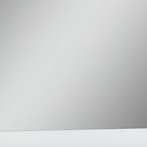 Homeroots 45"  White Partial Frame Dresser Mirror  Mdf 366259