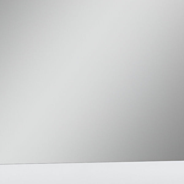 Homeroots 45"  White Partial Frame Dresser Mirror  Mdf 366259