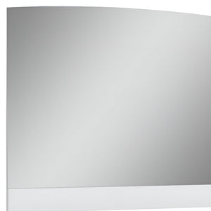 Homeroots 45"  White Partial Frame Dresser Mirror  Mdf 366259