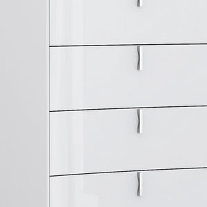 Homeroots 31 X 16" X 44" White  Chest  Solid And Manufactured Wood 366260