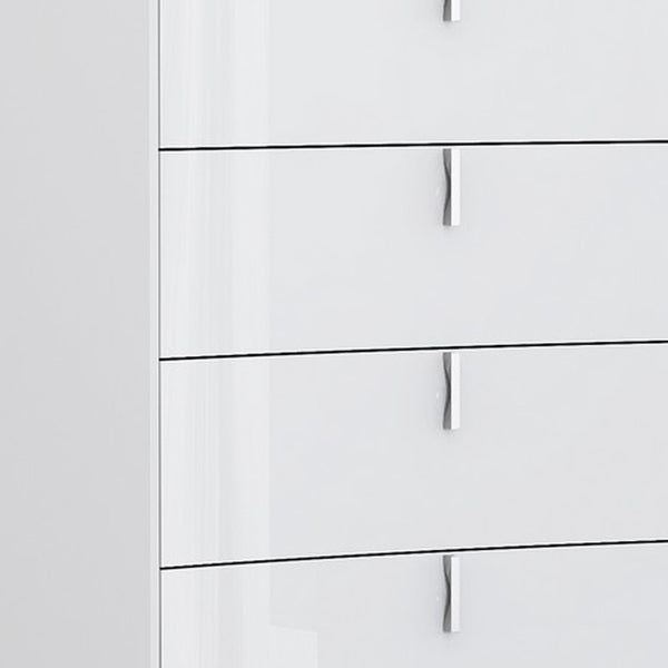 Homeroots 31 X 16" X 44" White  Chest  Solid And Manufactured Wood 366260