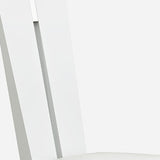 Homeroots Set Of Two Contemporary Sleek High Gloss White Dining Chairs  Wood 366265