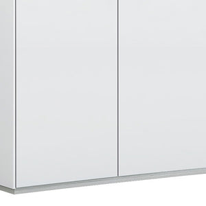 Homeroots 72" White Buffet Table With Four Doors   366267