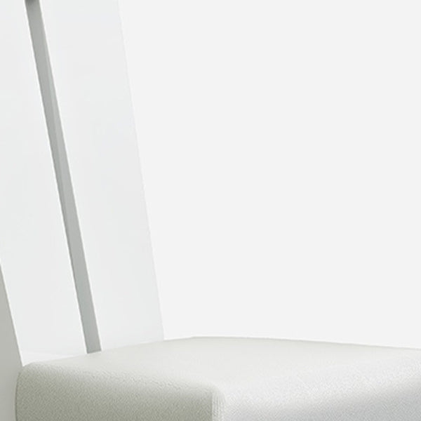 Homeroots Seven Piece White Dining Set With Six Chairs  Manufactured Wood,Faux Leather 366268