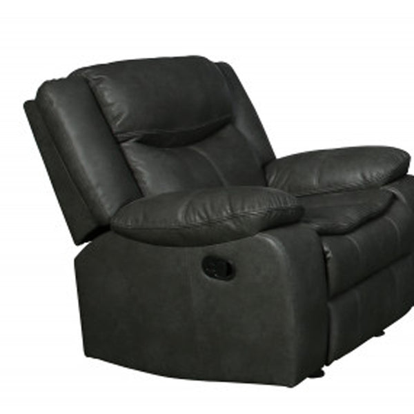 Homeroots Three Piece Indoor Gray Microsuede Five Person Seating Set Grey  366303