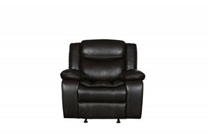 Homeroots 42" Brown  Reclining Chair Brown  366306