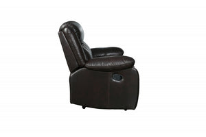 Homeroots 42" Brown  Reclining Chair Brown  366306