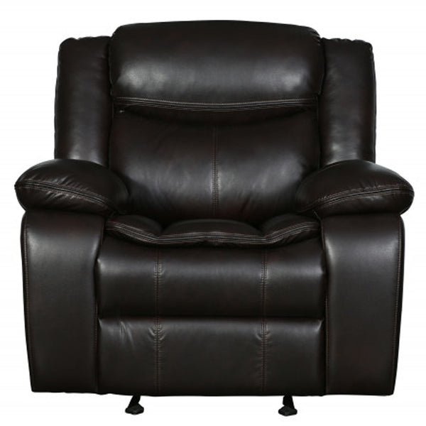 Homeroots 42" Brown  Reclining Chair Brown  366306