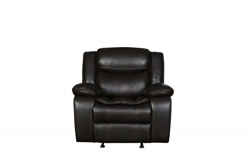 HomeRoots Three-Piece Indoor Brown Microsuede Seating Set for 5 – Cozy, Stylish & Easy-Care Comfort Solution 366308