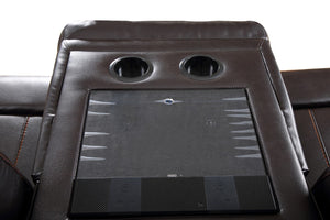 Homeroots 89" Gray Faux Leather Usb Sofa With Black Legs   366311