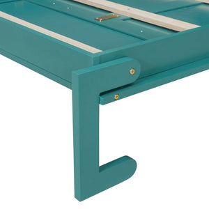 English Elm Twin Size Rotating Murphy Bed With Integrated Bookshelf, Extendable Desk & Stylish Storage Solutions N820S00066C-GIGA