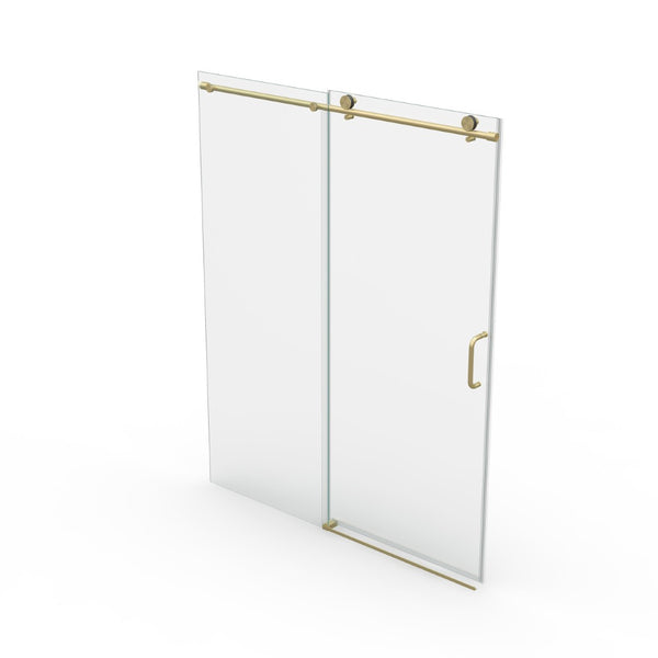 English Elm 25d06 Shower Door Hardware Kit with Handle Rollers Brackets and Anti-jump Knobs Brushed Gold W1573P416178