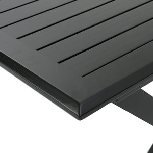 English Elm Christopher Knight Home® - Outdoor Expandable Cast Aluminum Rectangular Dining Table - Elegant, Weather-Resistant Design! N768P348384B