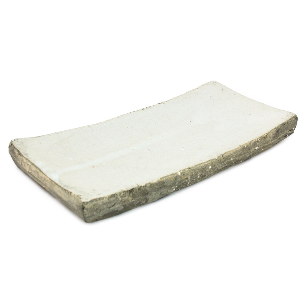 Partially Glazed Off-White Dish (3671L A25) Zentique