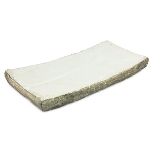 Partially Glazed Off-White Dish (3671L A25) Zentique